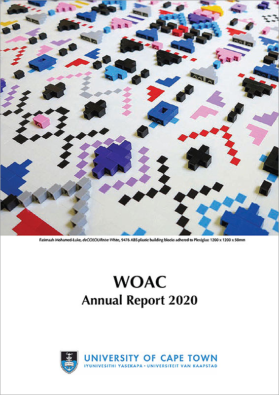 Cover of UCT Works of Art Committee (WOAC) Annual Report 2020