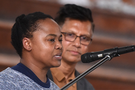 State of the Art at UCT. Nomusa Makhubu and Jay Pather. Picture: Brenton Geach