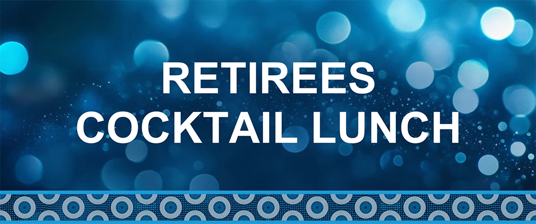 2024 Retirees Cocktail Lunch RSVP Page banner