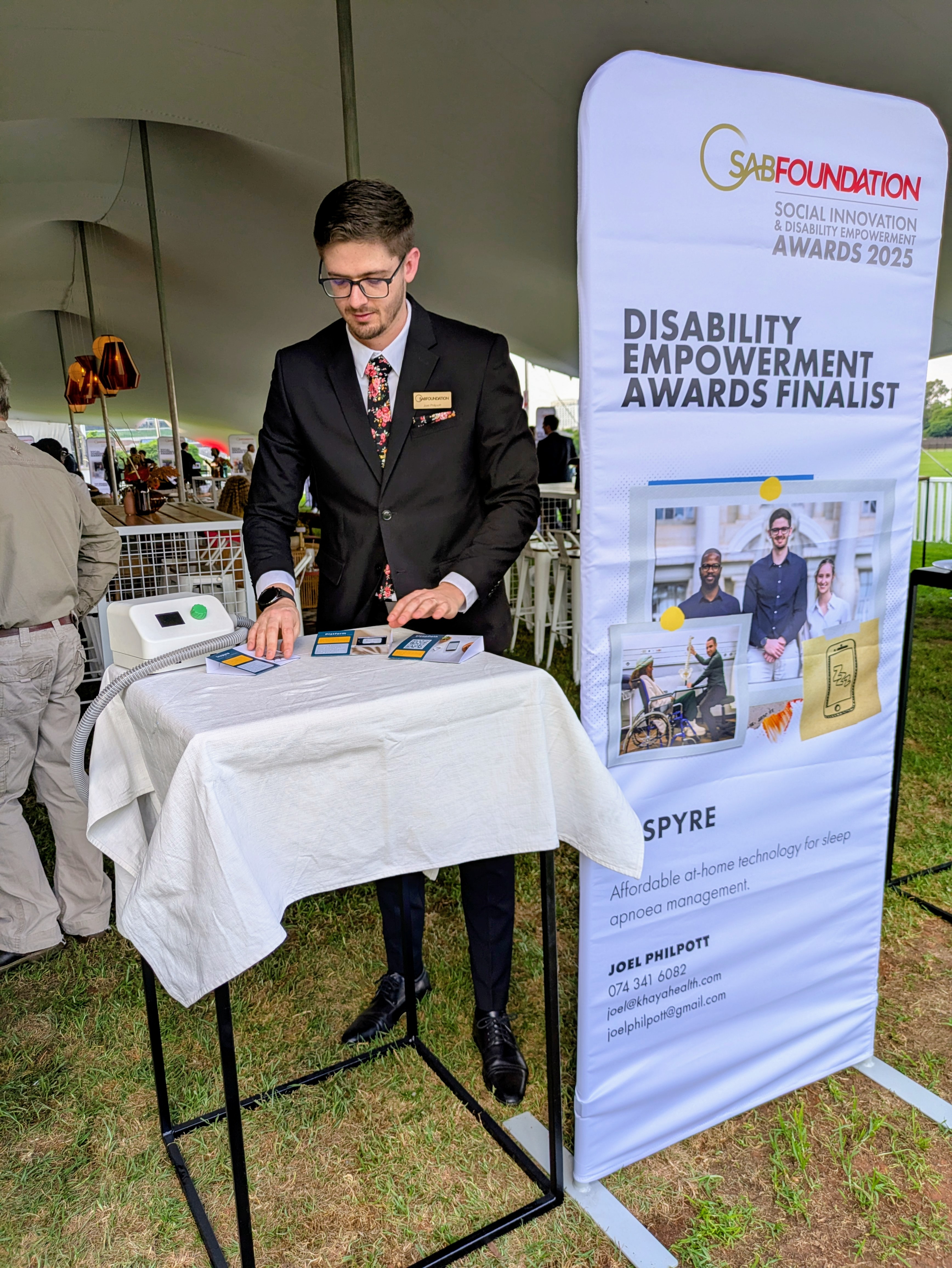 Joel at SAB Foundation awards