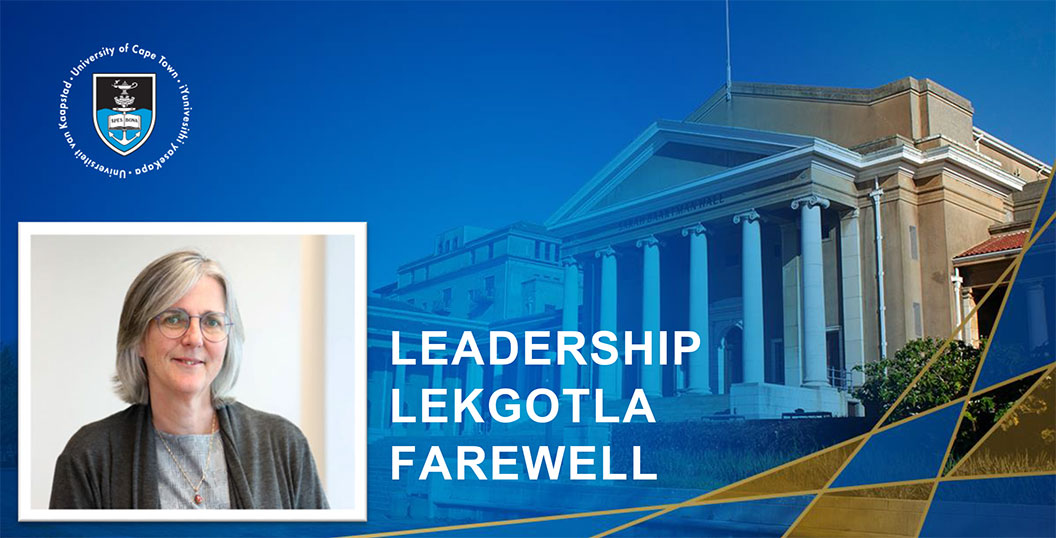 Leadership Lekgotla Farewell for Prof Sue Harrison