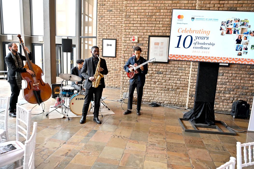Jazz band during luncheon