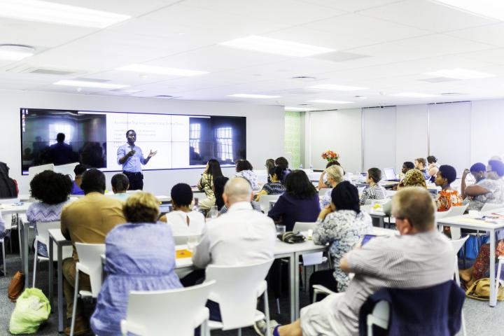 Academic presentation at event