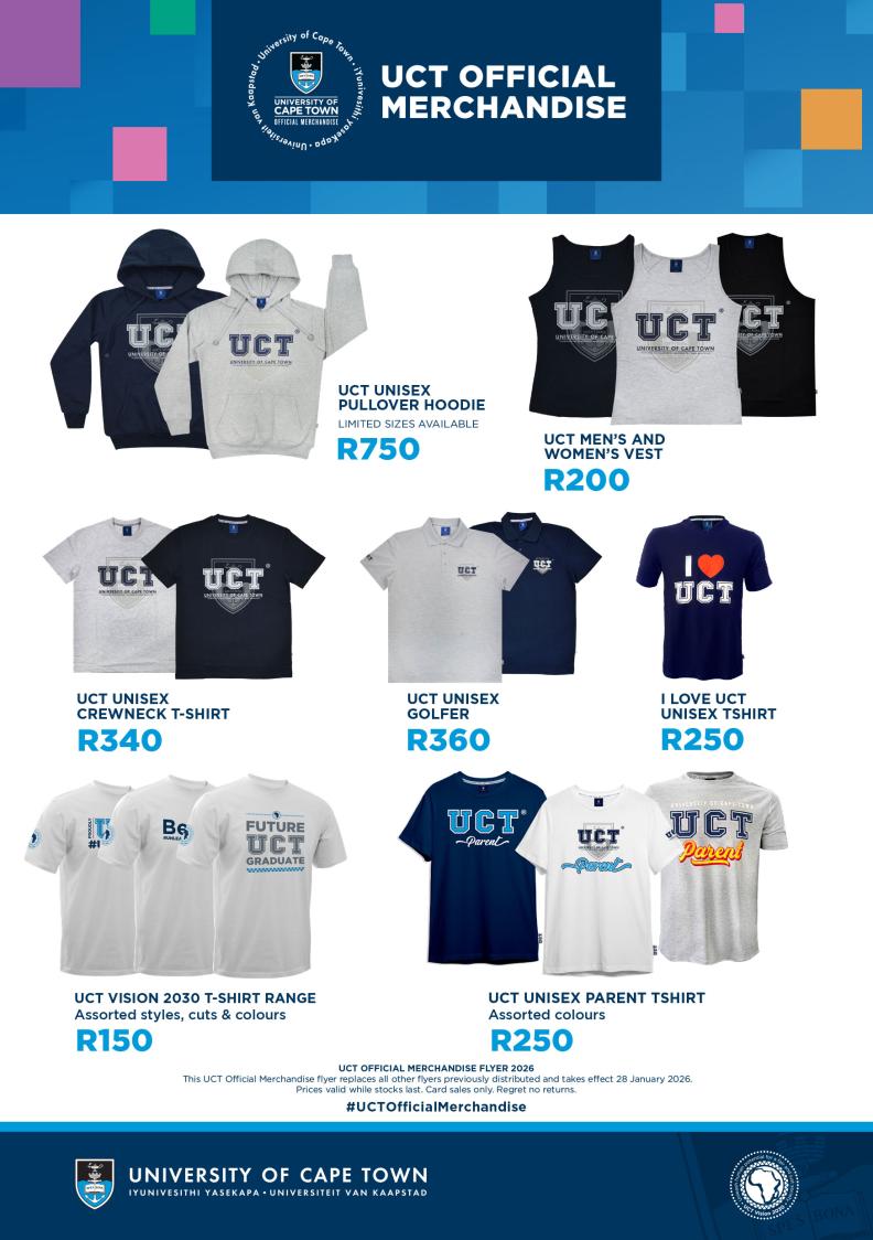 UCT official merchandise