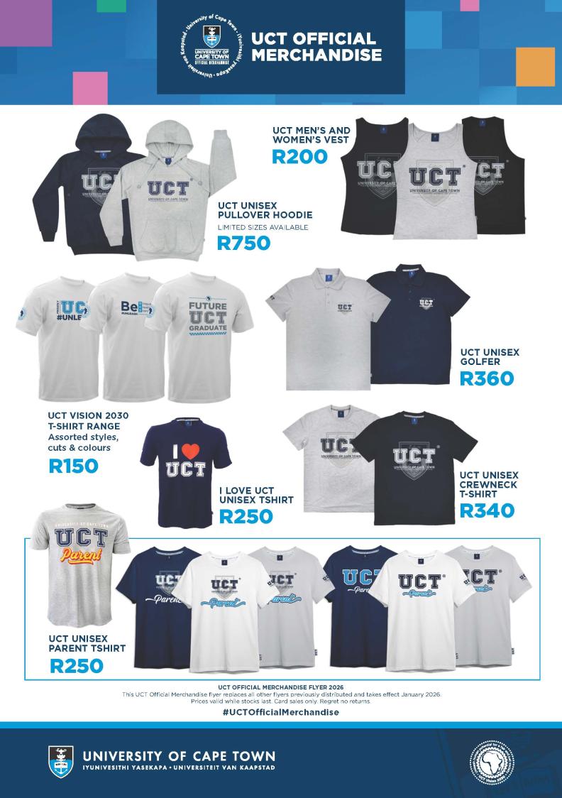 UCT official merchandise