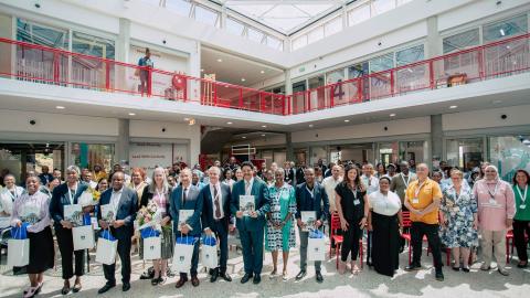 A reception held in honour of the new cohort of Mastercard Foundation scholars was held at UCT’s d-school Afrika on Monday, 16 October.