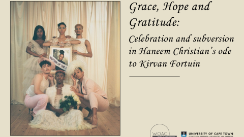 Grace, Hope and Gratitude: Celebration and subversion in Haneem Christian’s ode to Kirvan Fortuin Open configuration options. Written by Jared Leite