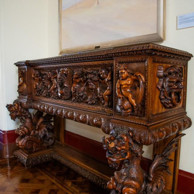 Ornate sideboard in Strubenholm residence