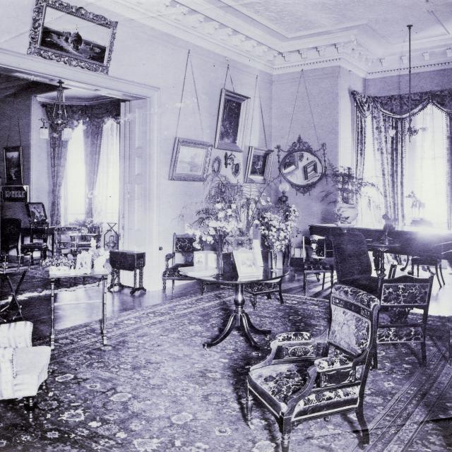 Music room now housing the Kirby Collection