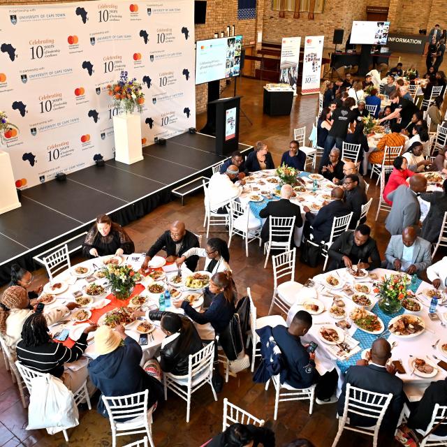 Ariel view of luncheon