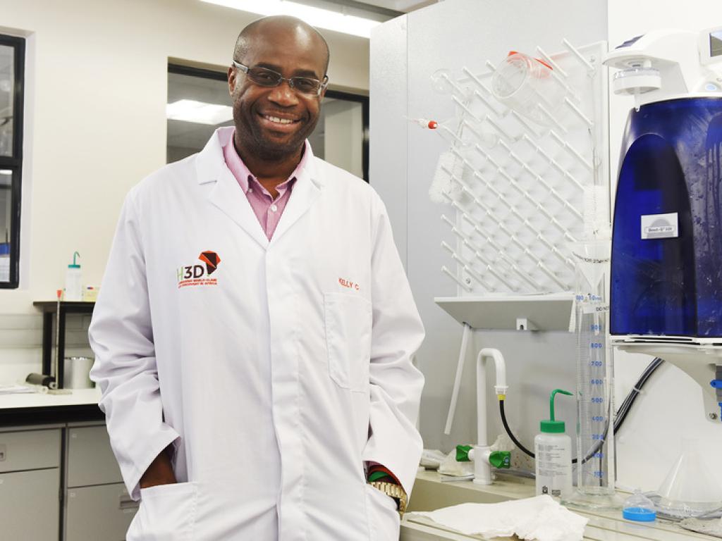 Prof Kelly Chibale, whose Drug Discovery and Development Centre (H3D) at UCT pioneers world-class drug discovery in Africa and who has also become known for his pivotal work on malaria, is a new Member of ASSAf. <b>Photo</b> Robyn Walker.
